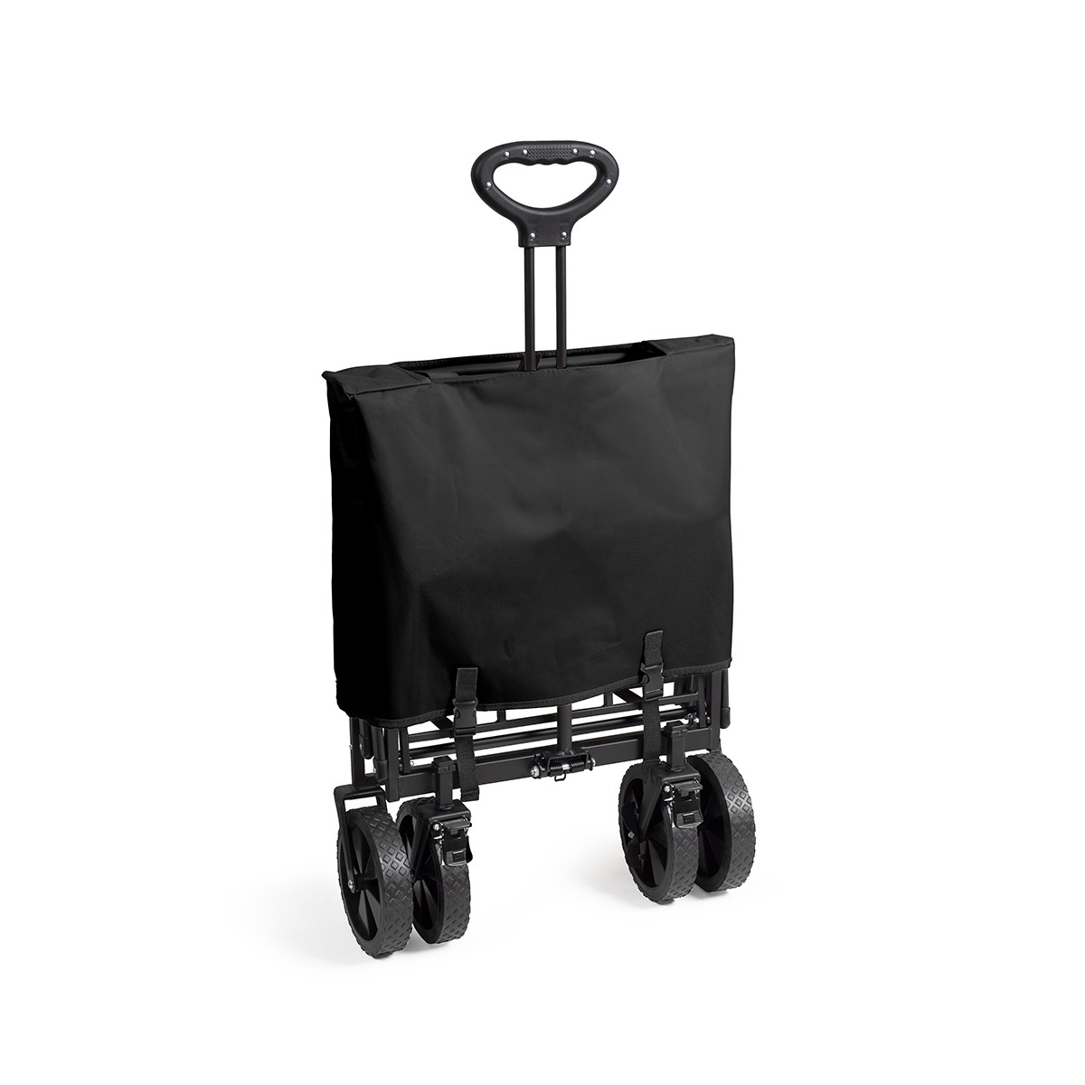 Chariot de transport pliable noir, LIVOO