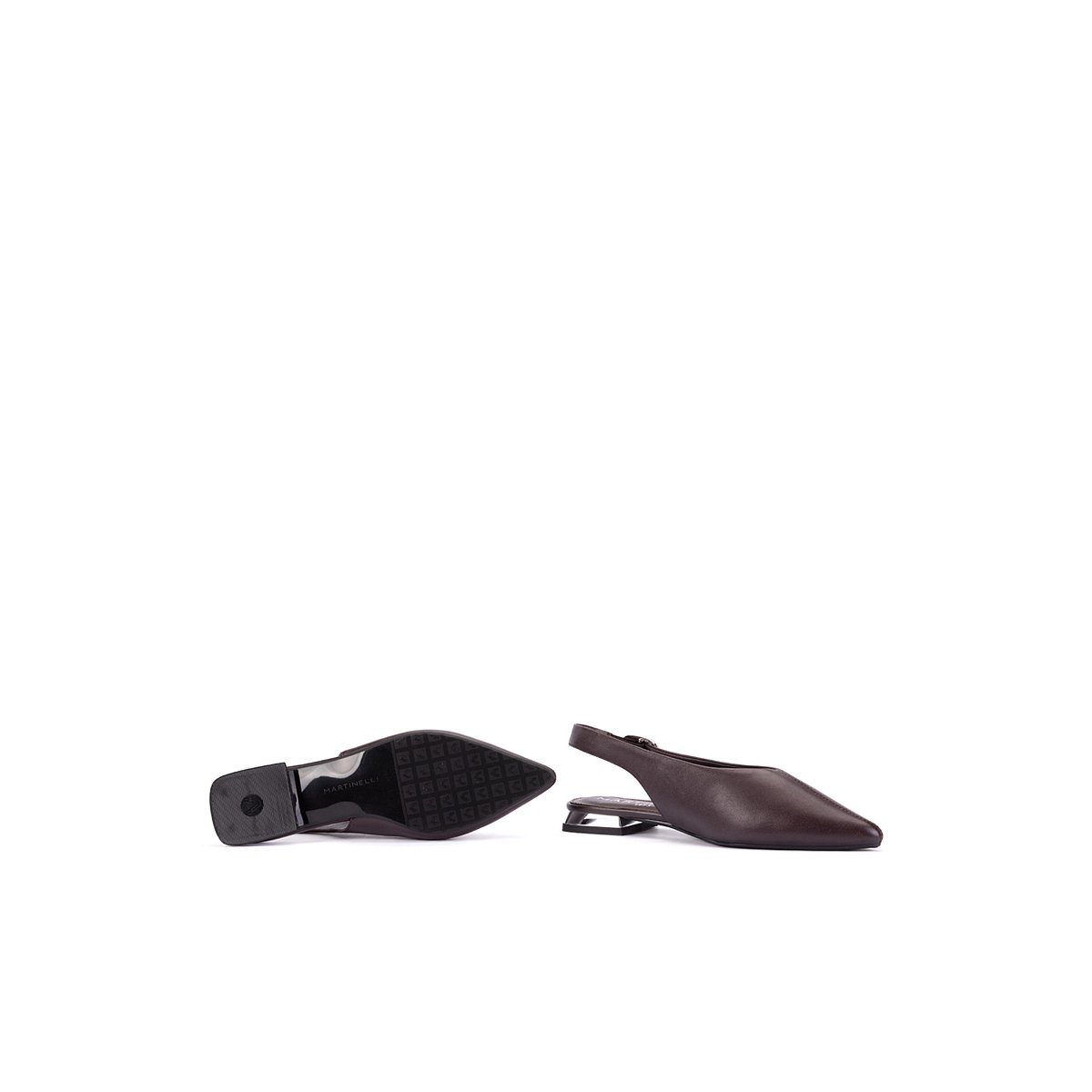 Ballerines cuir Vescia wine, MARTINELLI