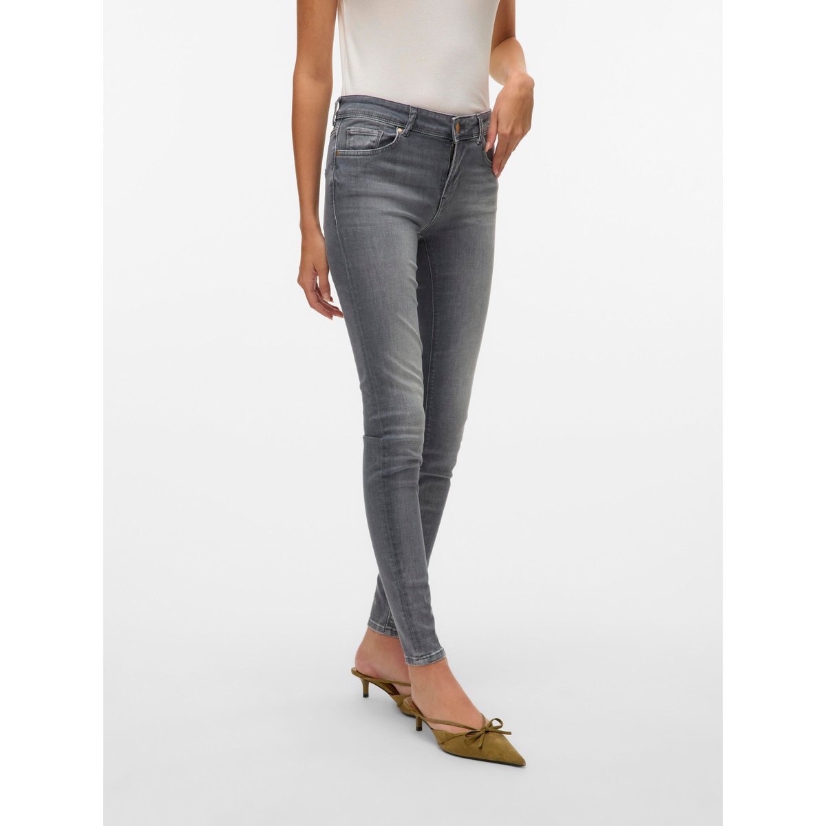 Jean Slim medium grey denim, VERO MODA