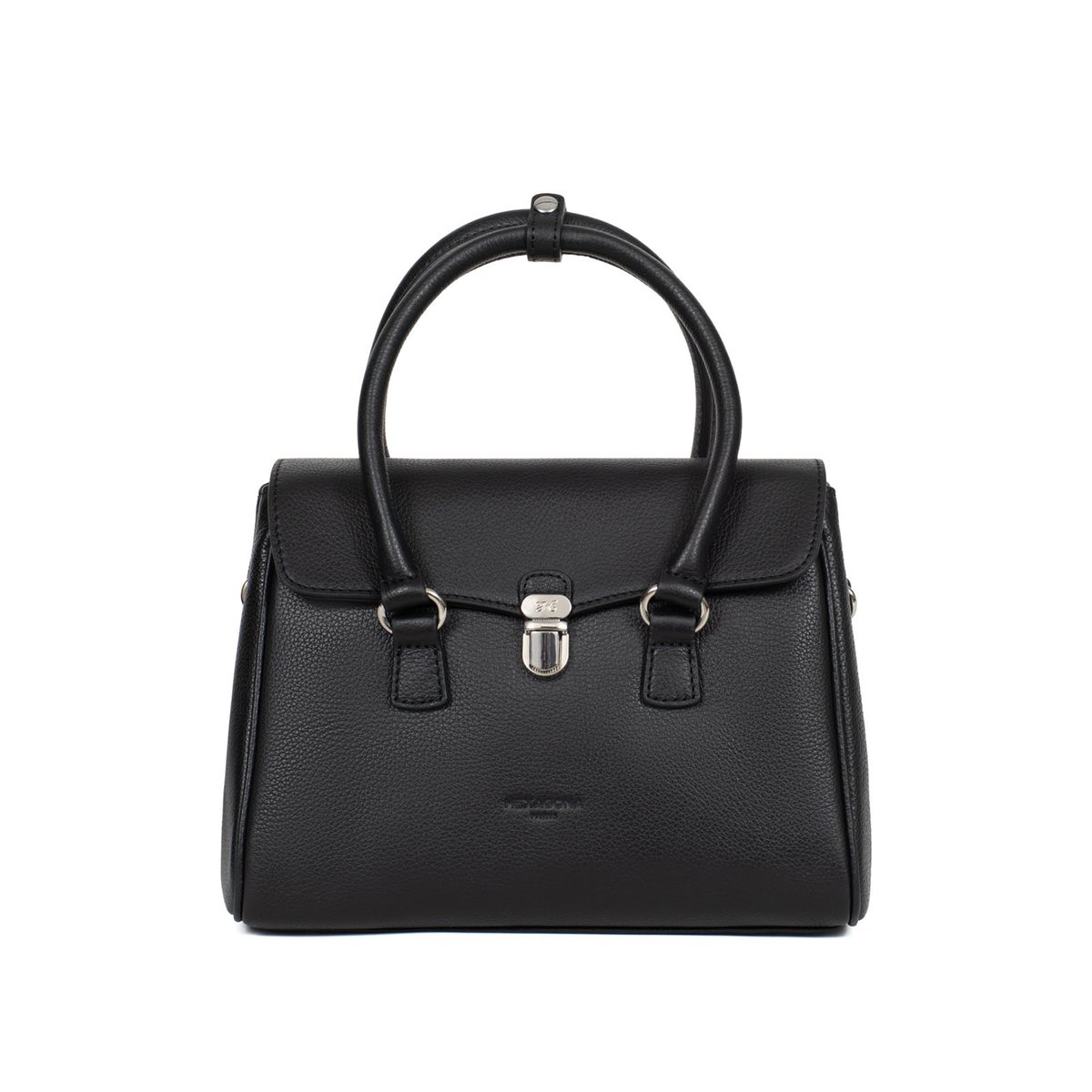 Sac porté main 2 poignées  AURORE noir, HEXAGONA