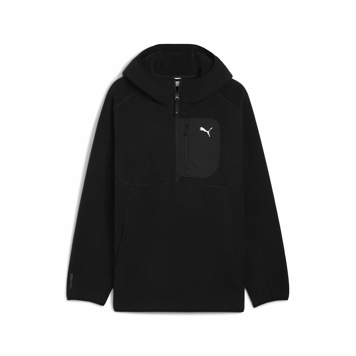 Sweat polaire à capuche Pumatech noir, PUMA