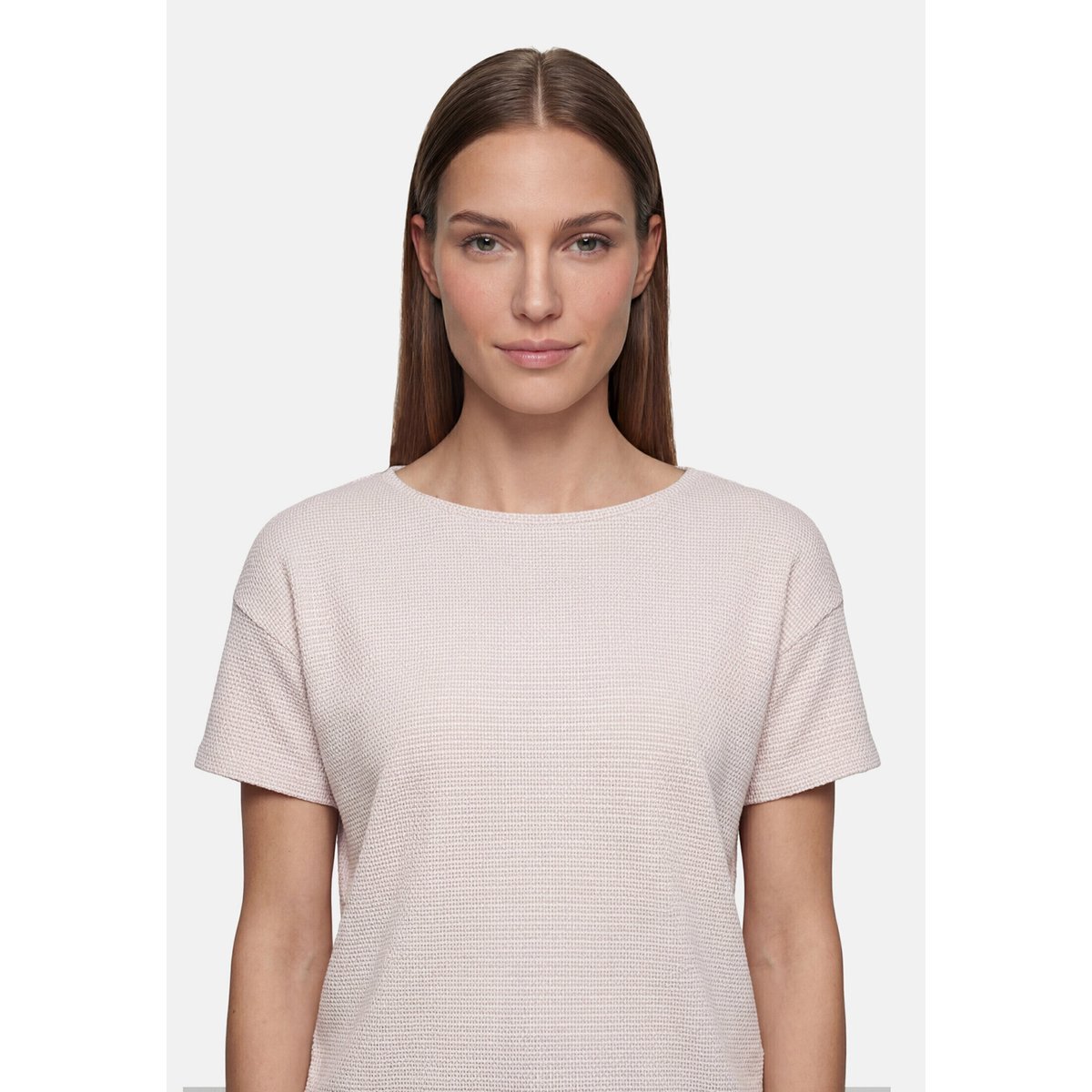 T-shirt façon blouse à cordon coulissant sous tunnel pastel sand, BETTY BARCLAY