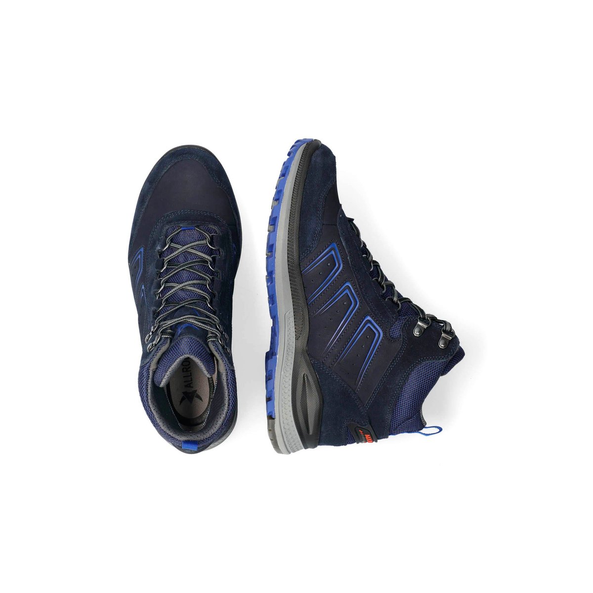 Bottines en cuir RANUS-TEX bleu marine p2006725, MEPHISTO