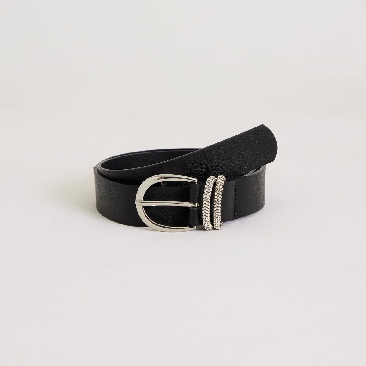 Ceinture passants en strass noir, GRAIN DE MALICE
