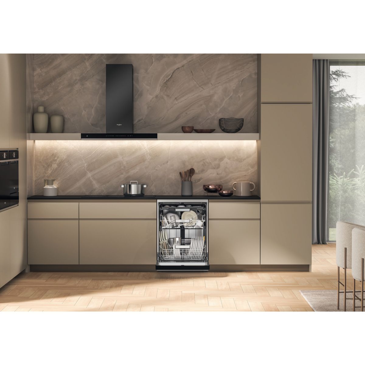 Lave vaisselle 60 cm W7FHS51X MaxiSpace couleur unique, WHIRLPOOL