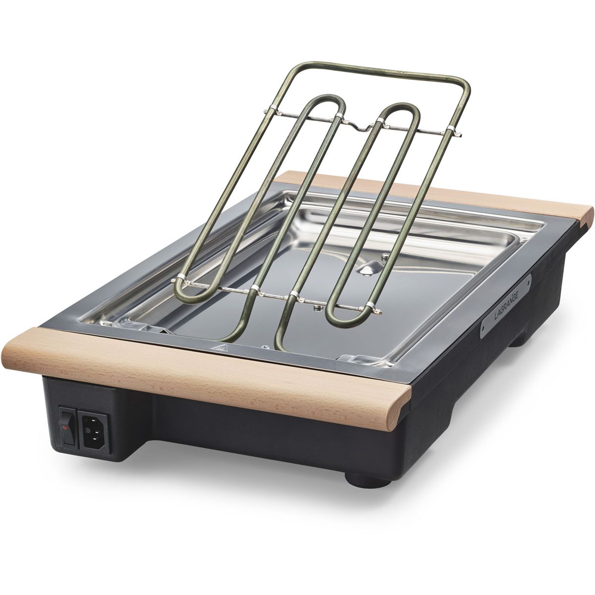 Grille-viande Grill' Pierre Classic bois clair à poser, 37x23 cm bois clair, LAGRANGE
