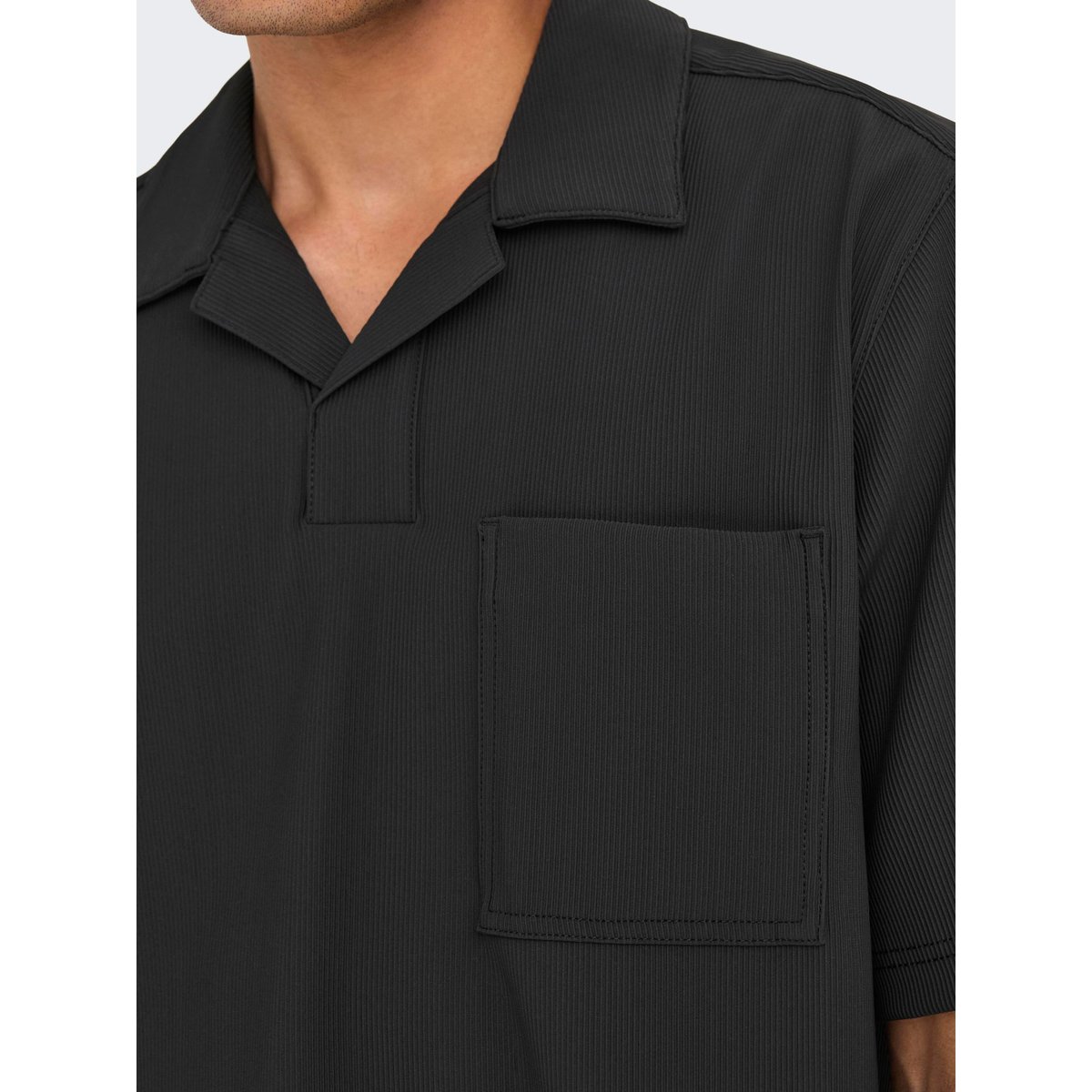 Chemise jet black, ONLY & SONS