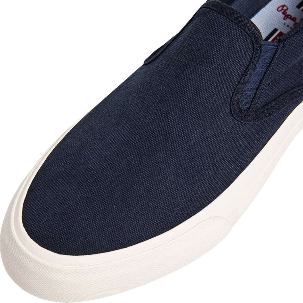 Taylor - Sneakers Classiques En Toile bleu acier, PEPE JEANS