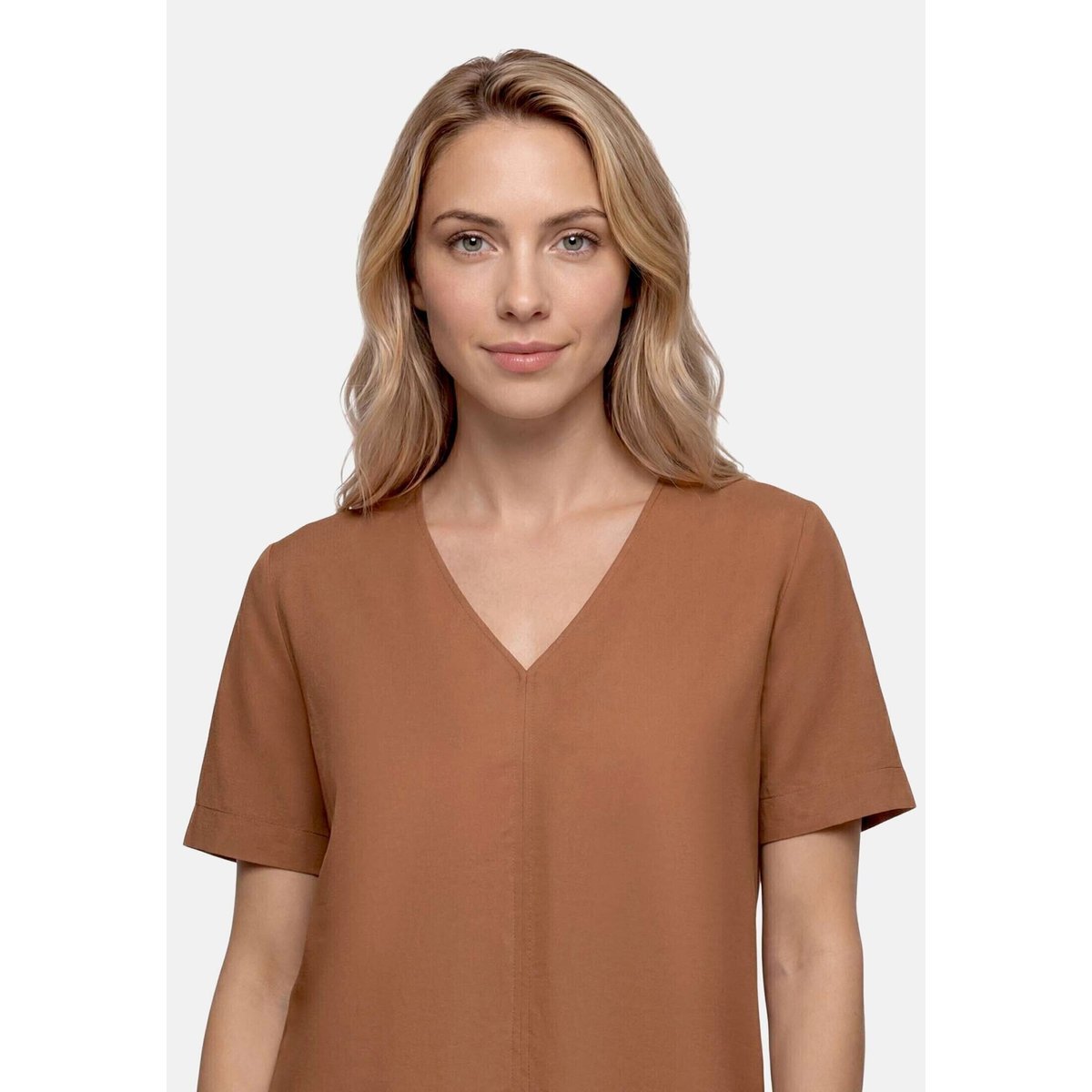 T-shirt façon blouse manches courtes classic nougat, BETTY BARCLAY