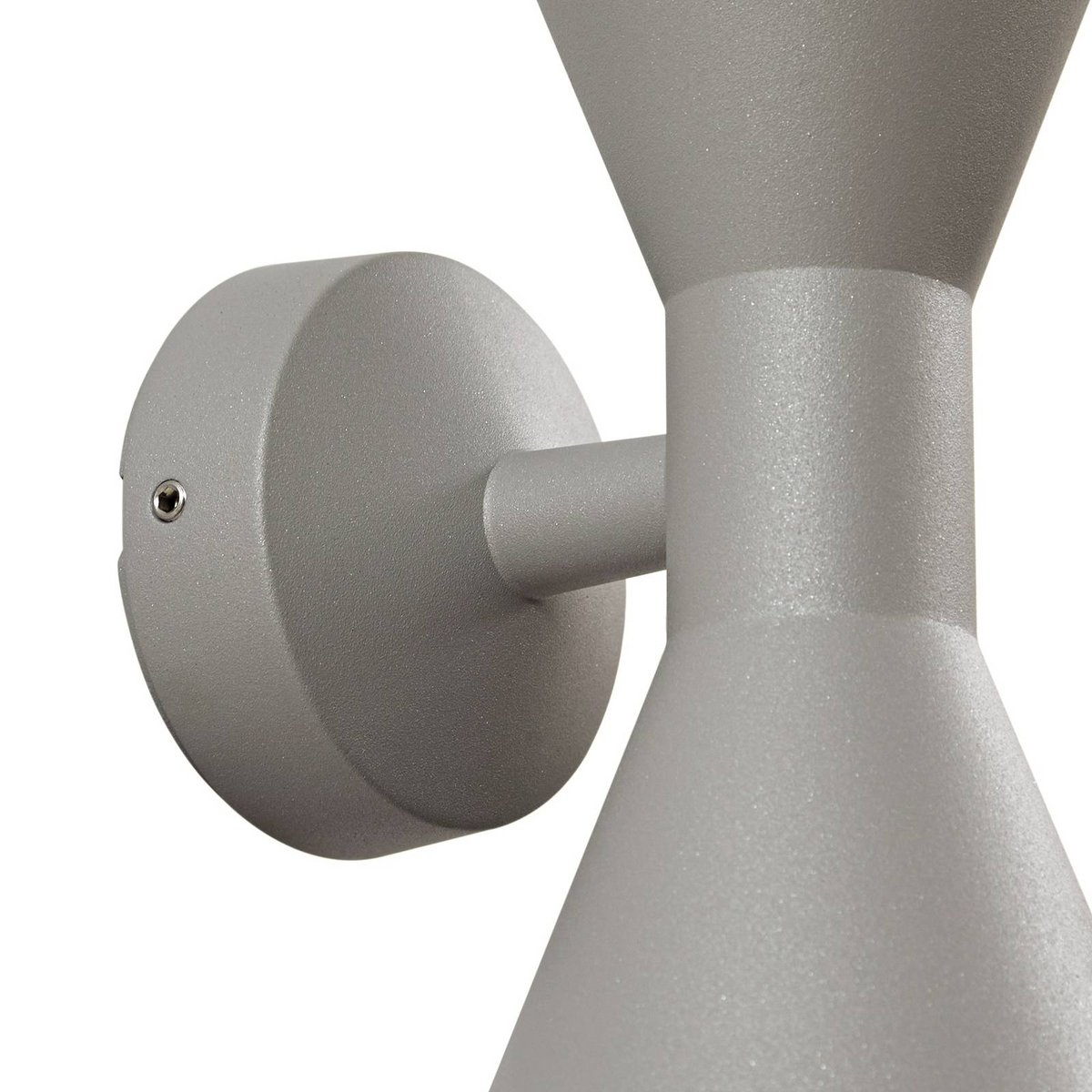 Applique extérieure en aluminium moderne gris, LUCANDE