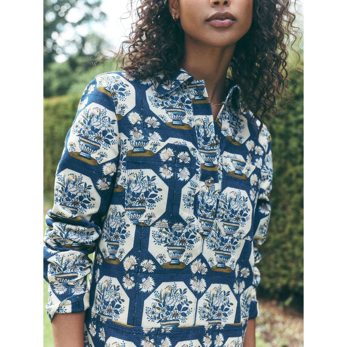 Robe courte en sergé à manches longues plan directeur national trust x suivant, NEXT
