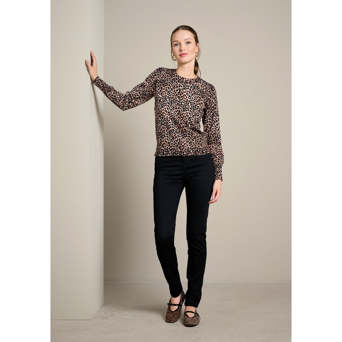 Pantalon slim multi-tailles noir, LOLALIZA
