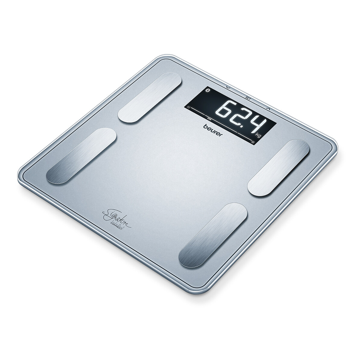 Pèse-personne impédancemètre BF405 Signature Line gris, BEURER