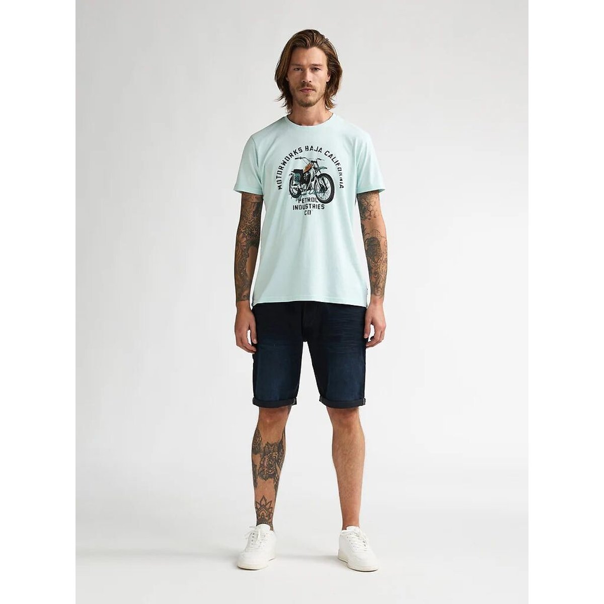 T-shirt manches courtes vert menthe, PETROL INDUSTRIES
