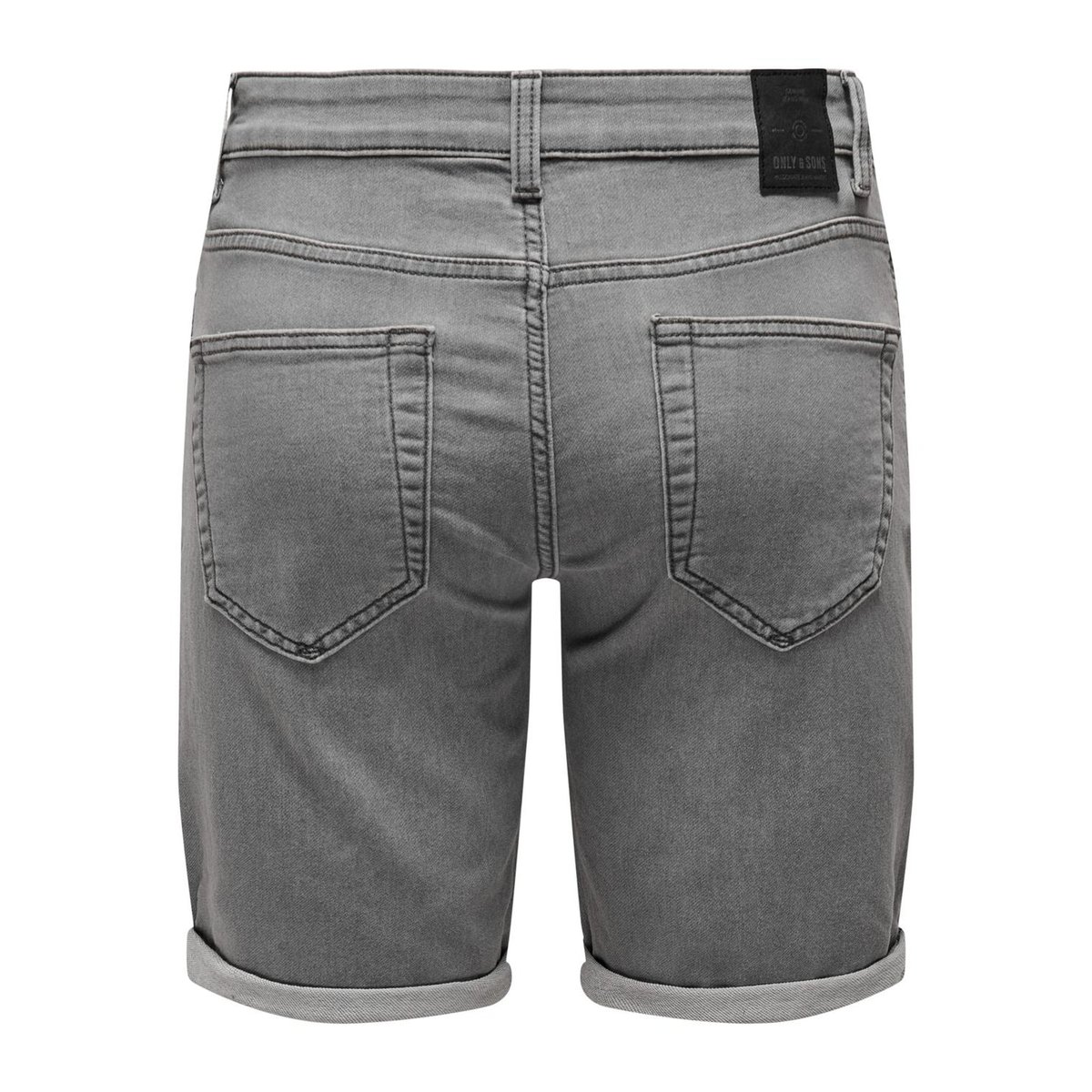 Short De Jogging grey denim, ONLY & SONS