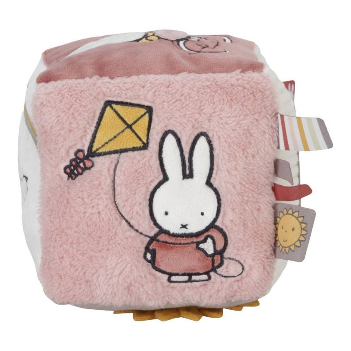 Cube d'activités 15cm - Miffy Fluffy rose et blanc, MIFFY