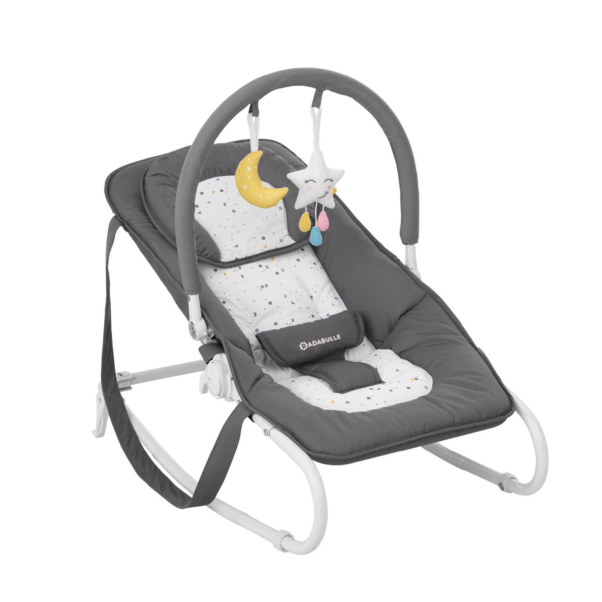 Transat bébé Easy Moonlight gris foncé, BADABULLE