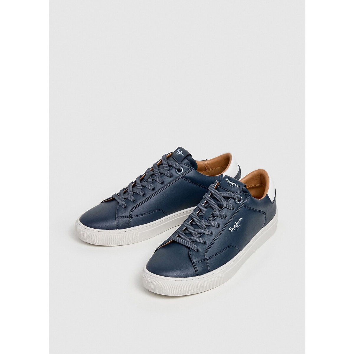 Joe Basic Low Top Trainers navy blue, PEPE JEANS