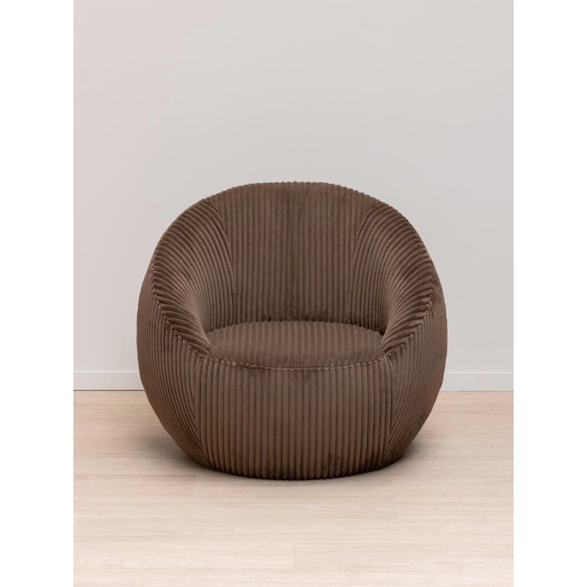 Fauteuil en polyester MOKA marron, CHEHOMA