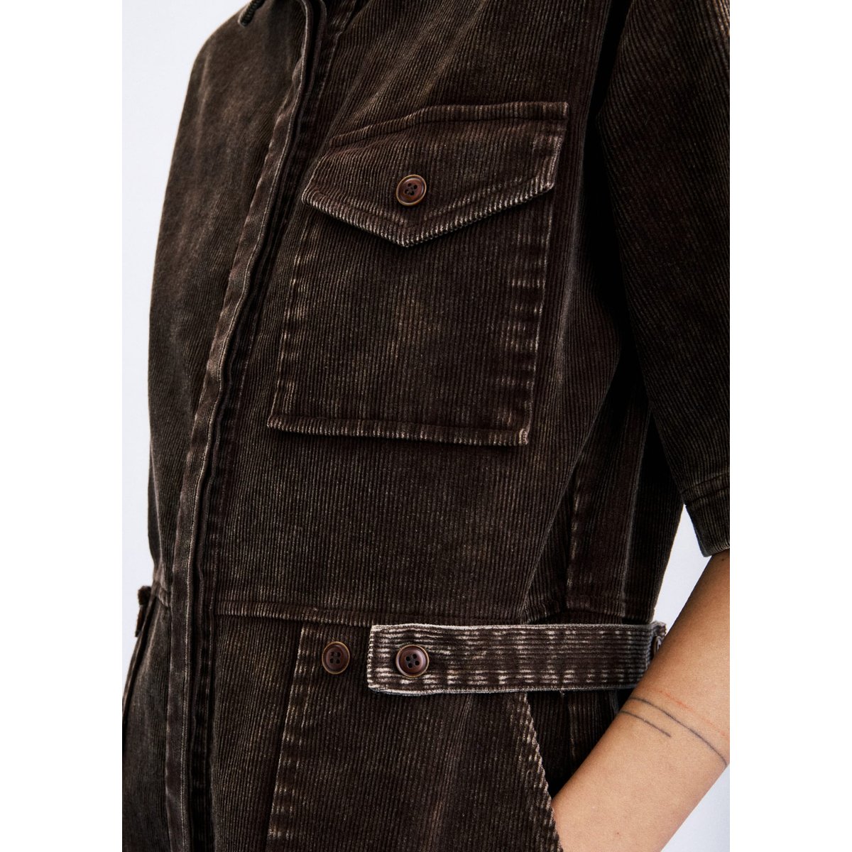 Combi-pantalon Margate en coton MARGATE marron ocre, FRNCH