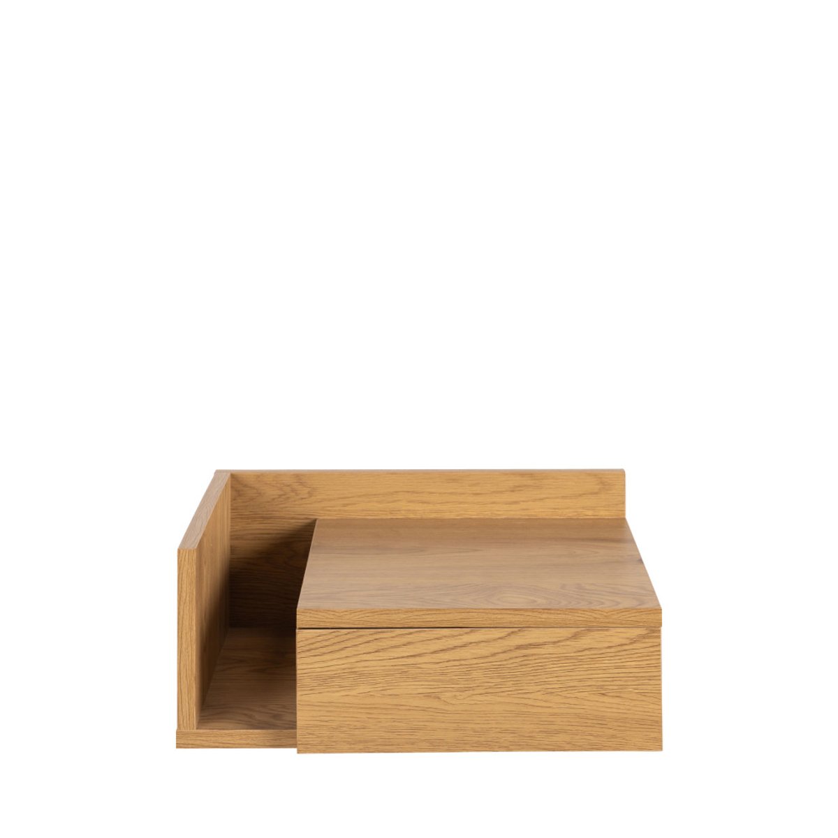 Table de chevet murale réversible en bois- KAMICHI bois clair, DRAWER