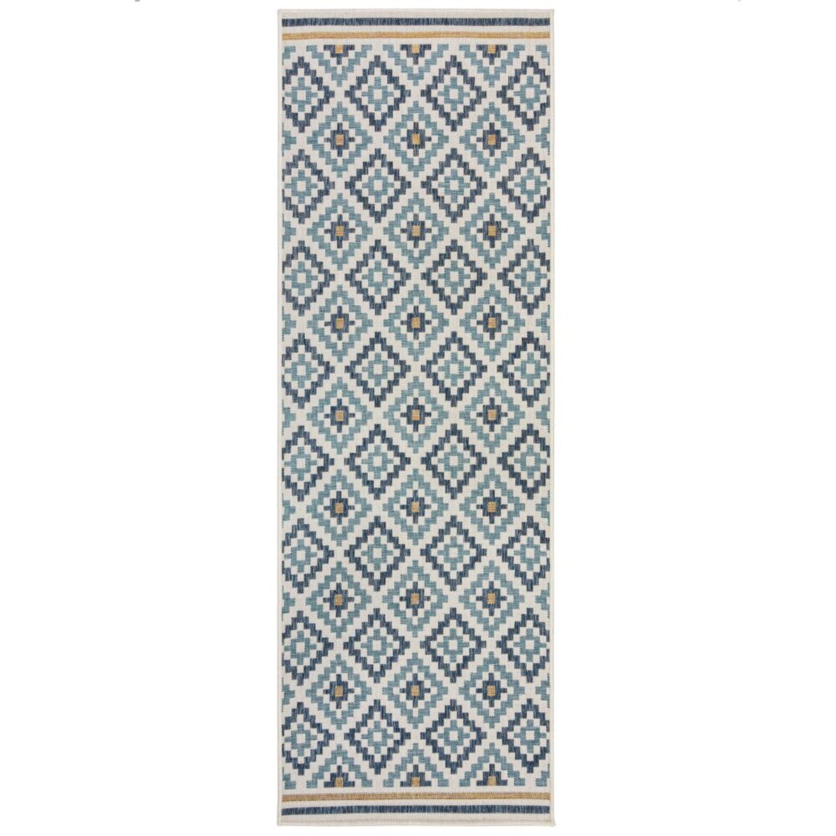 Tapis extérieur long ZIA bleu, FLAIR RUGS