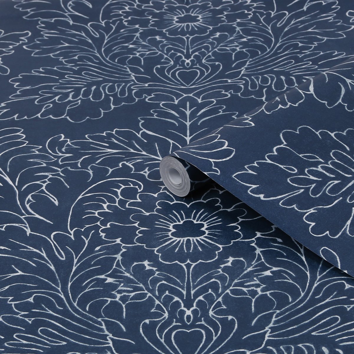 Papier peint Ornement Silchester Seaspray bleu, LAURA ASHLEY