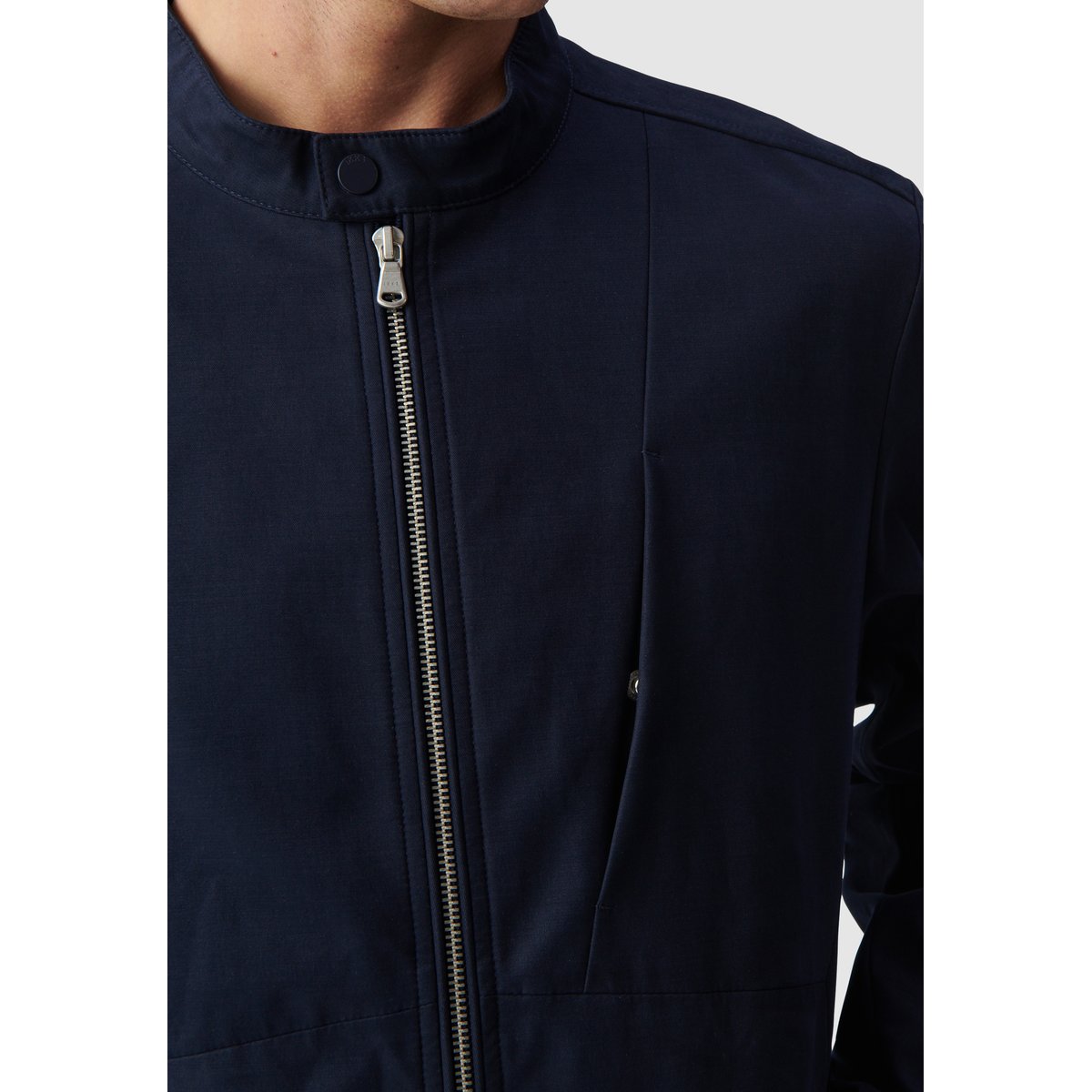 Blouson à col pressionné bleu marine, IKKS