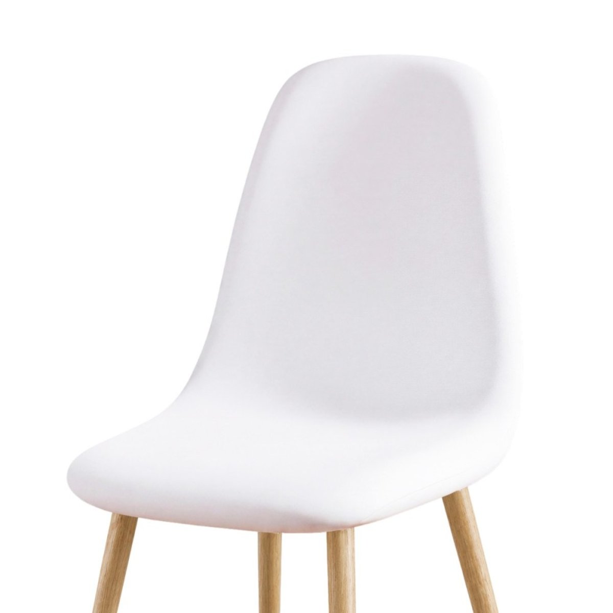 Housse de chaise extensible pour chaise scandinave blanc, DECORATIE