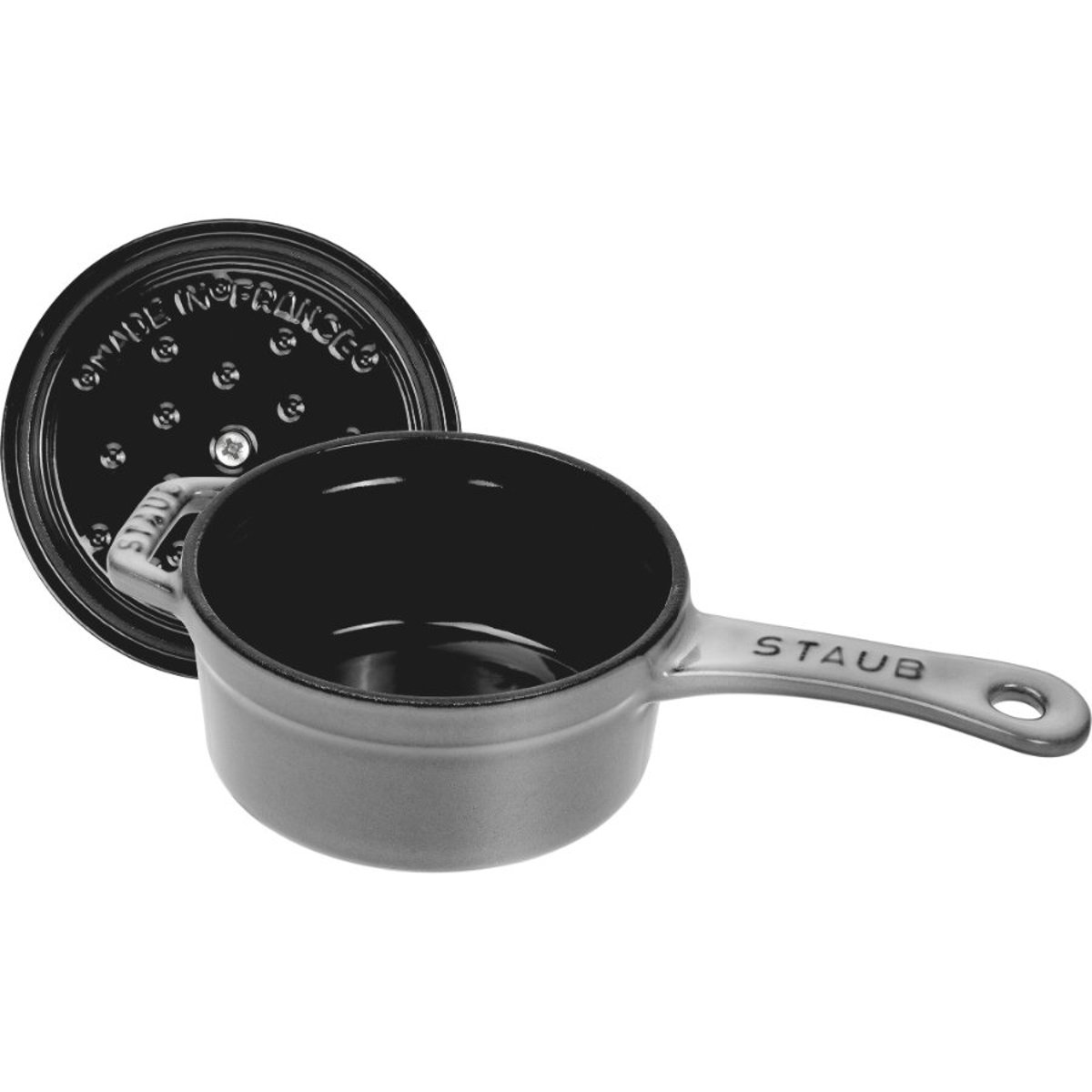 Assiette chaude avec couvercle poisson 33 cm, Ovale, La Mer, Fonte la mer, STAUB