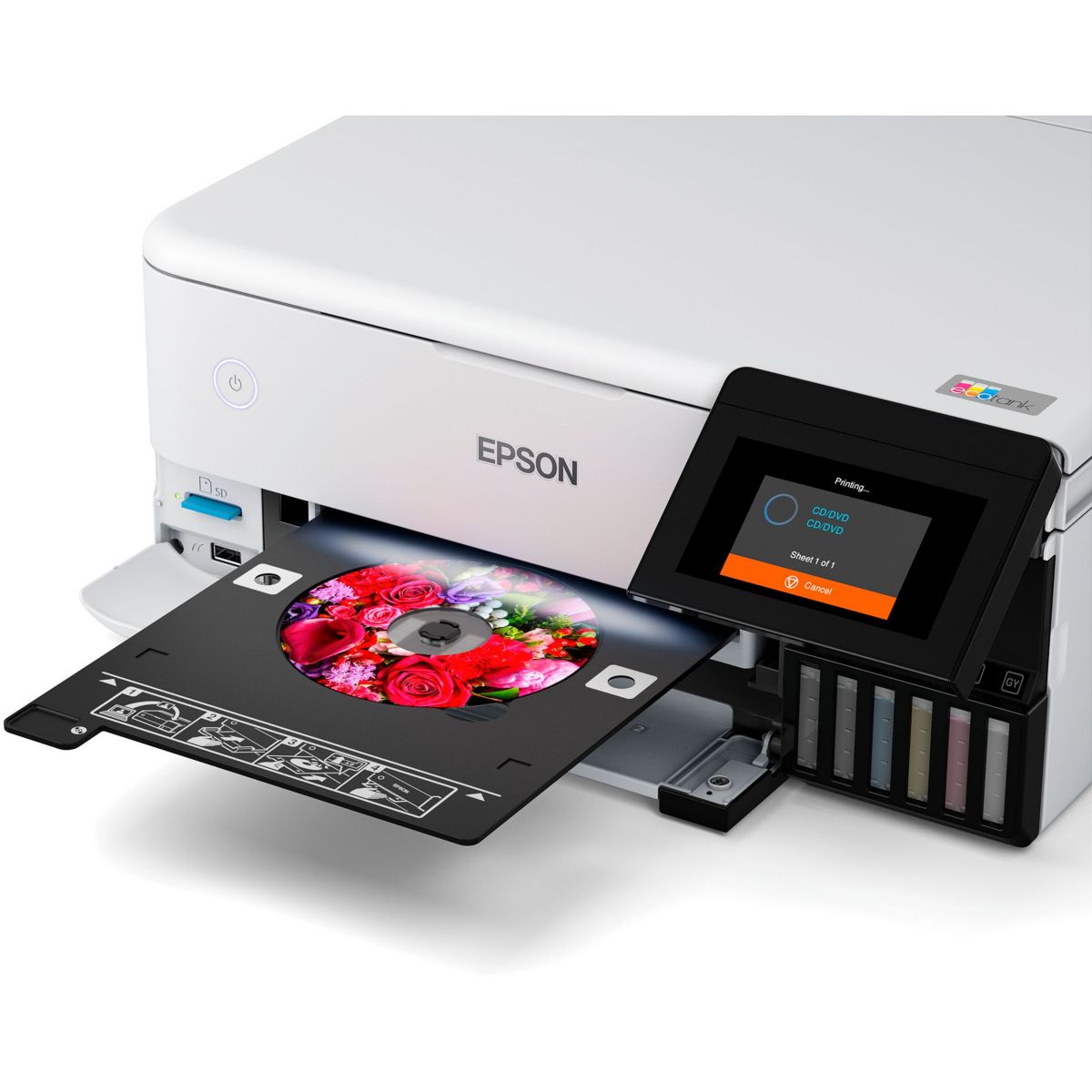 Imprimante jet d'encre EcoTank ET-8500 blanc, EPSON