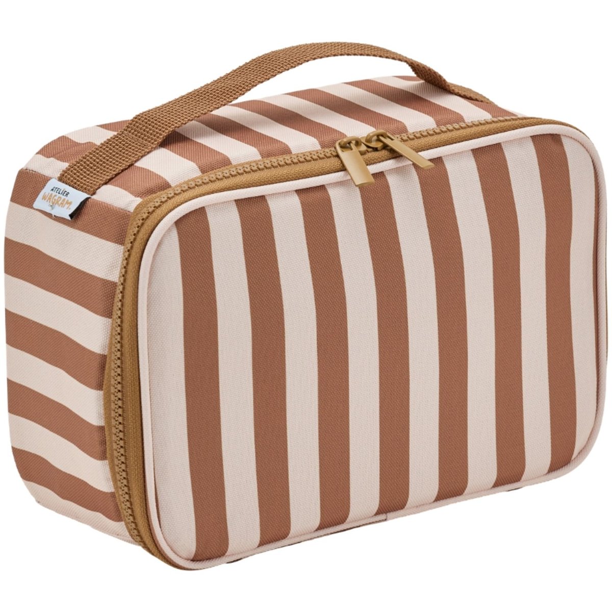 Lunch bag isotherme beige, marron, ATELIER WAGRAM
