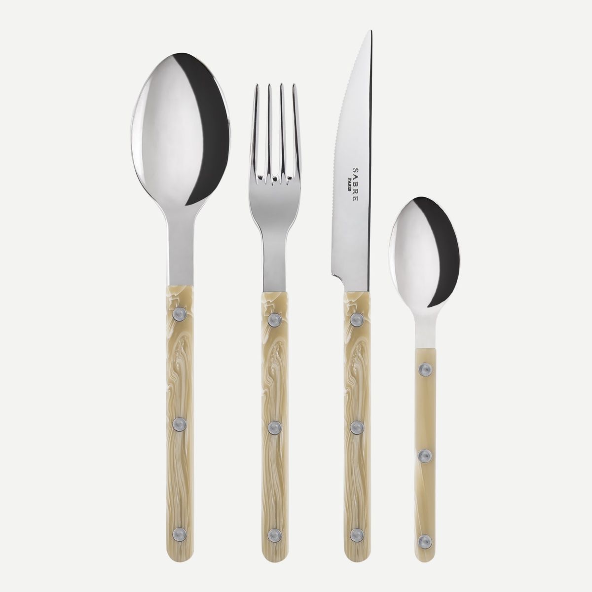 Ménagère 24 pièces, Bistrot effet corne, SABRE