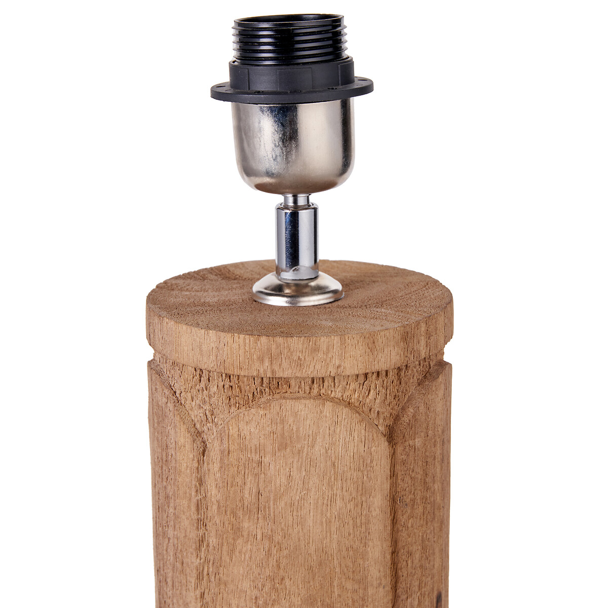 Aurelio Tall Embossed Wood Table Lamp natural, ÉDITÉ