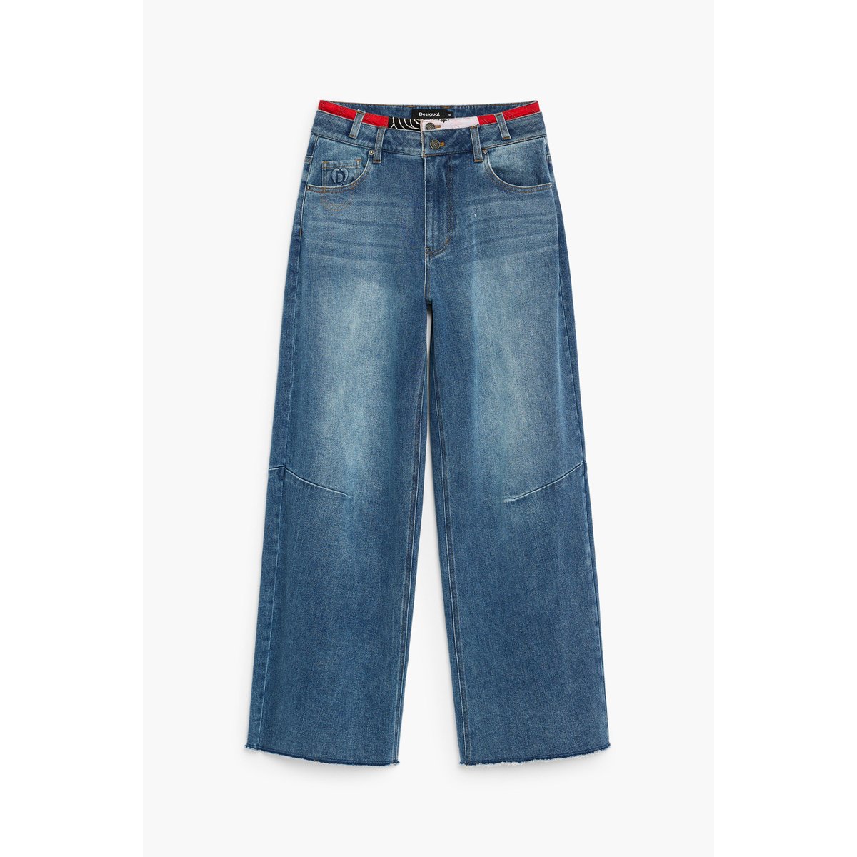 Jean balloon bleu, DESIGUAL