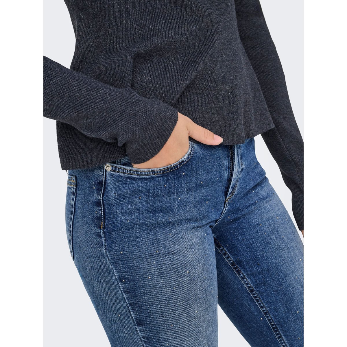Jean Flared medium blue denim, ONLY