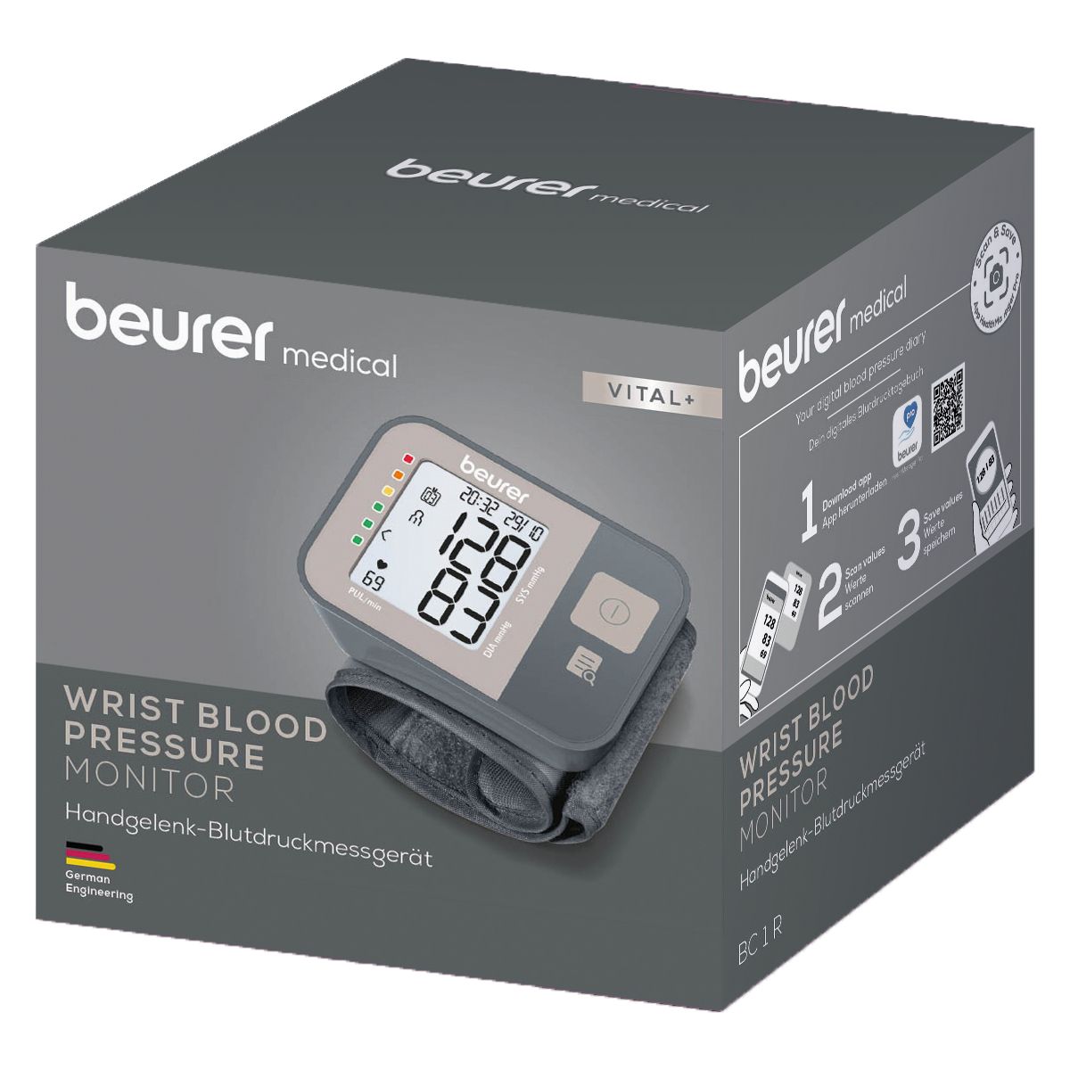 Tensiomètre poignet BC 1 R Vital+ couleur unique, BEURER