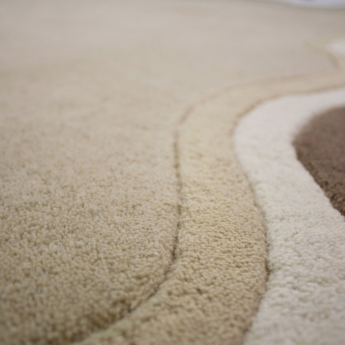 Tapis en laine LEO SCALLOP beige, FLAIR RUGS