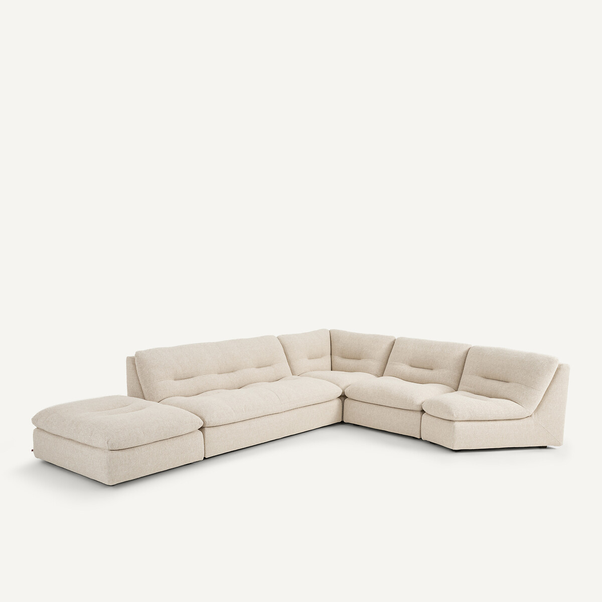 Modul-Ecke in Bouclé, GIULIANO kreide, AM.PM