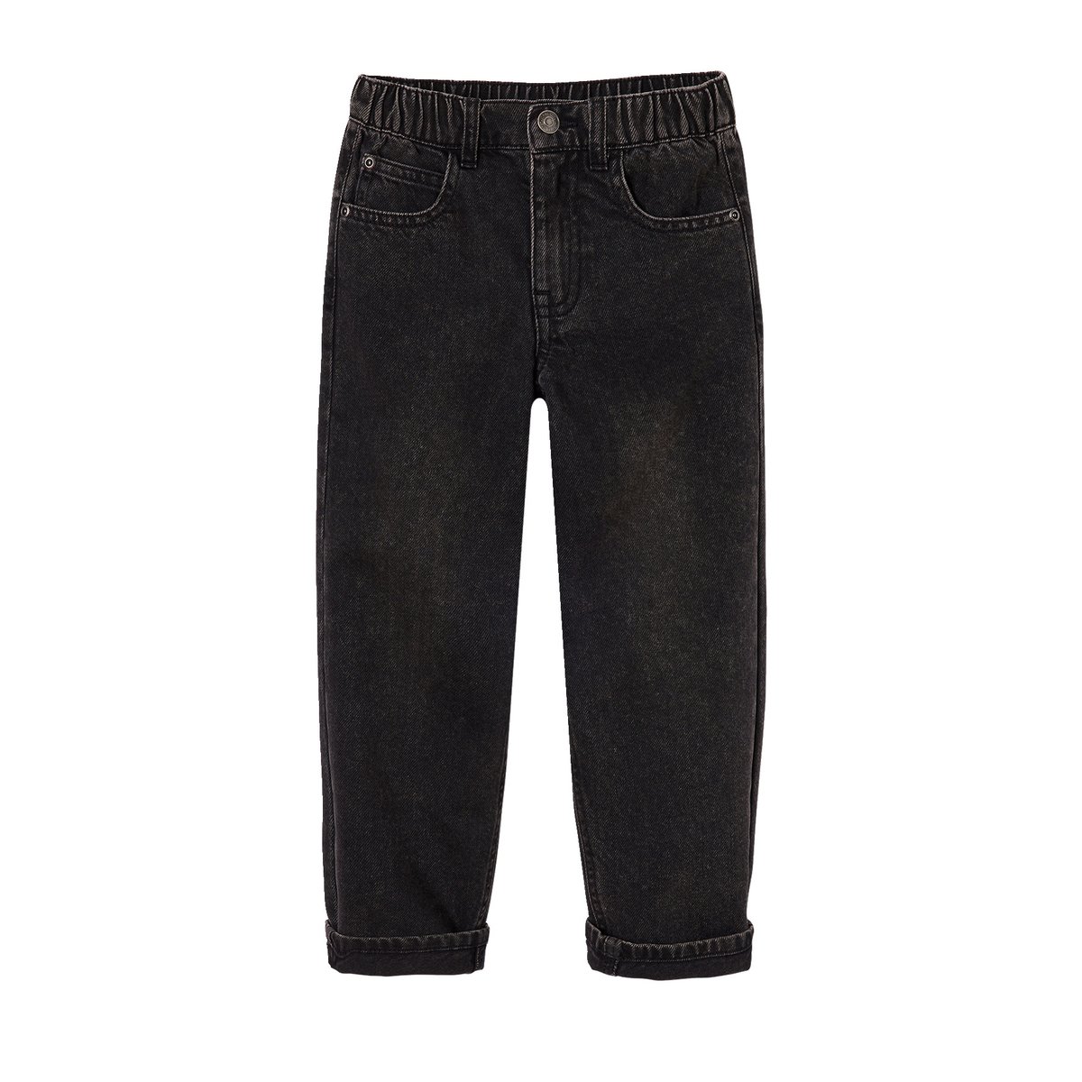 Jean loose morphologie fin noir, VERTBAUDET