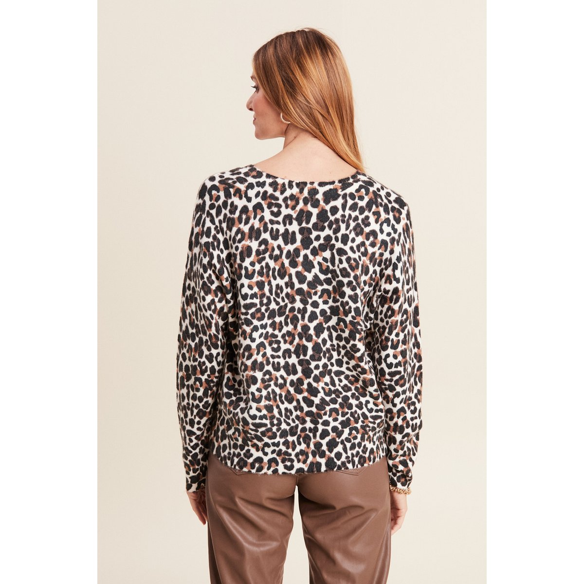 Pull manches longues bleu gris, BREAL