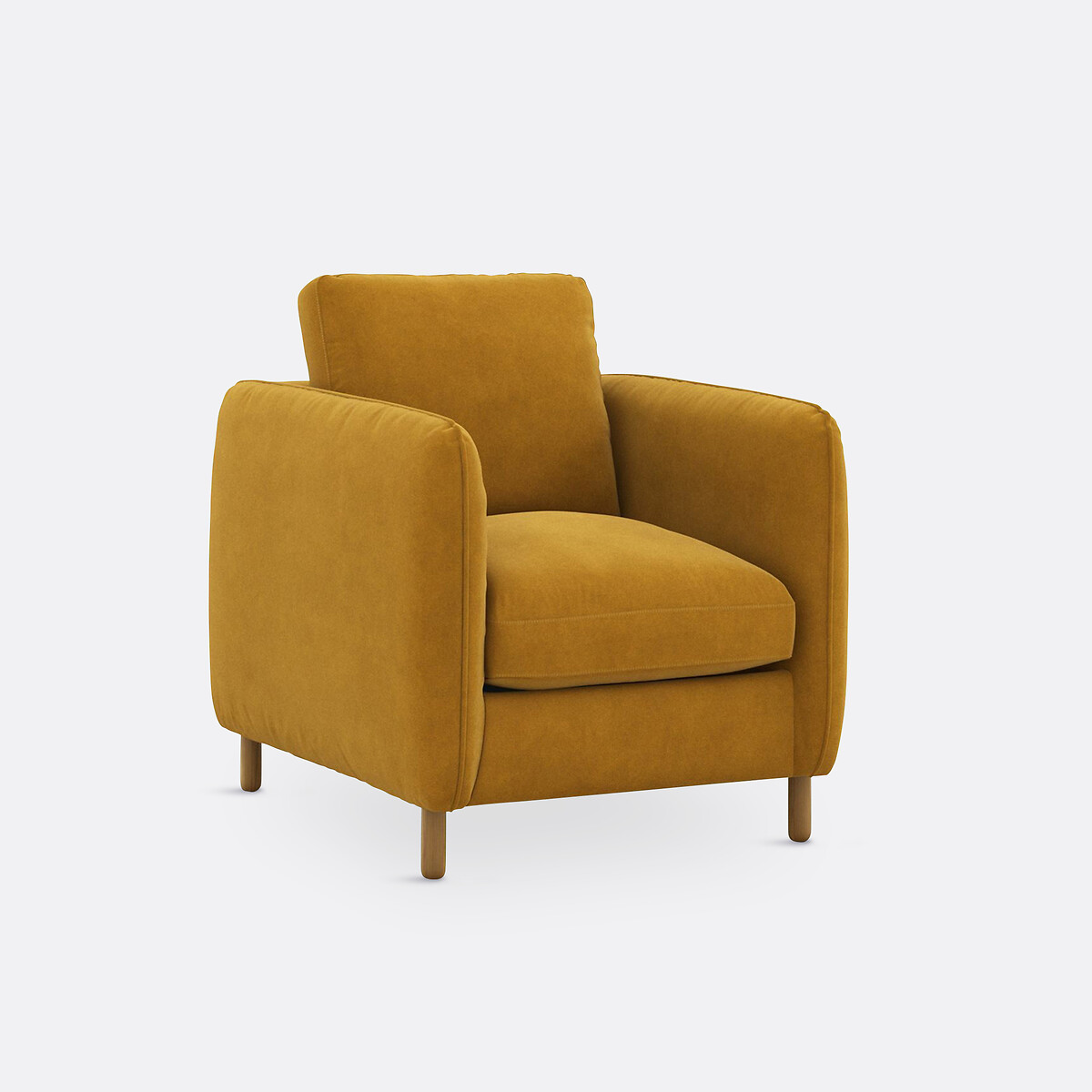Fauteuil velours, Lomeo ocre, LA REDOUTE INTERIEURS