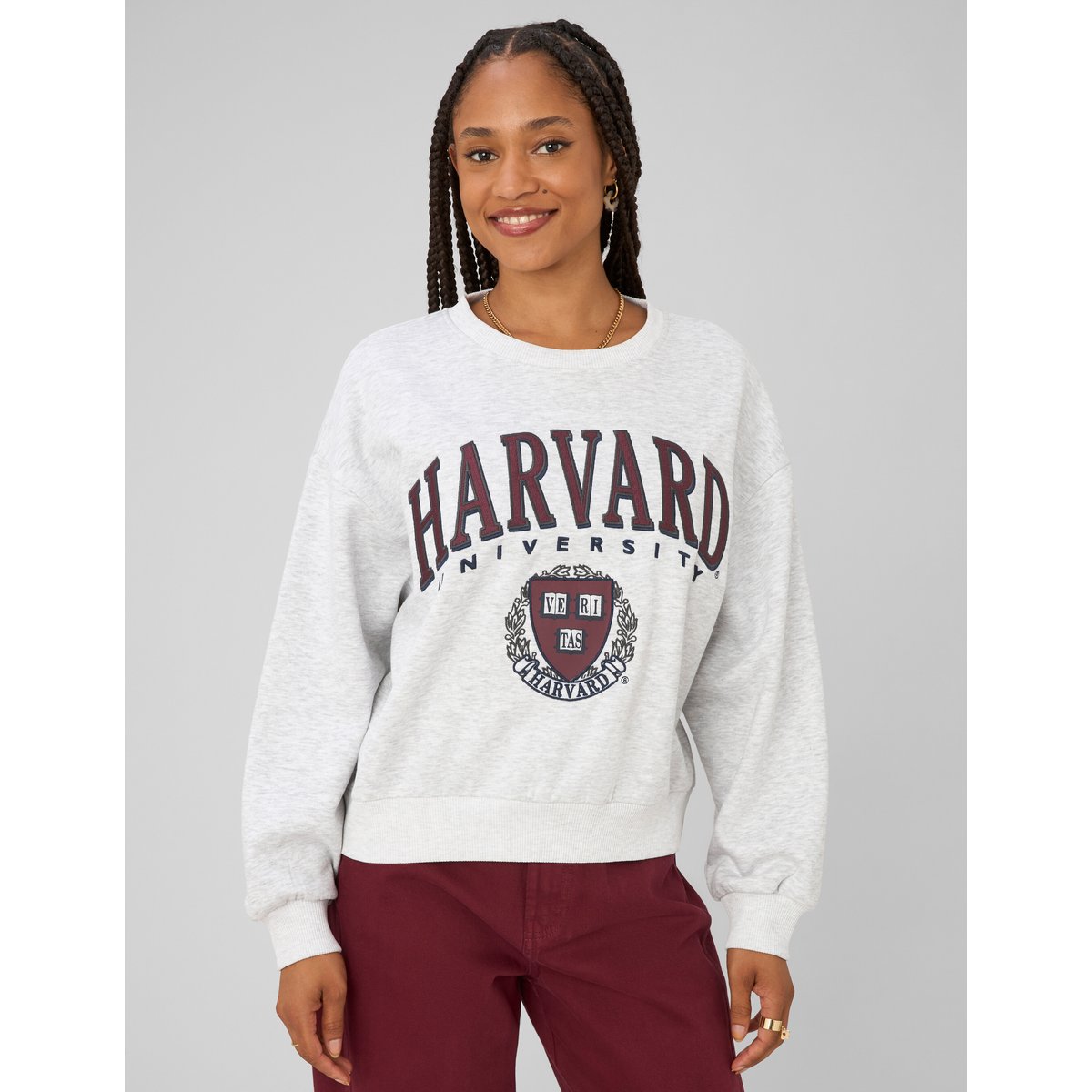 Sweat licence harvard gris clair, BZB