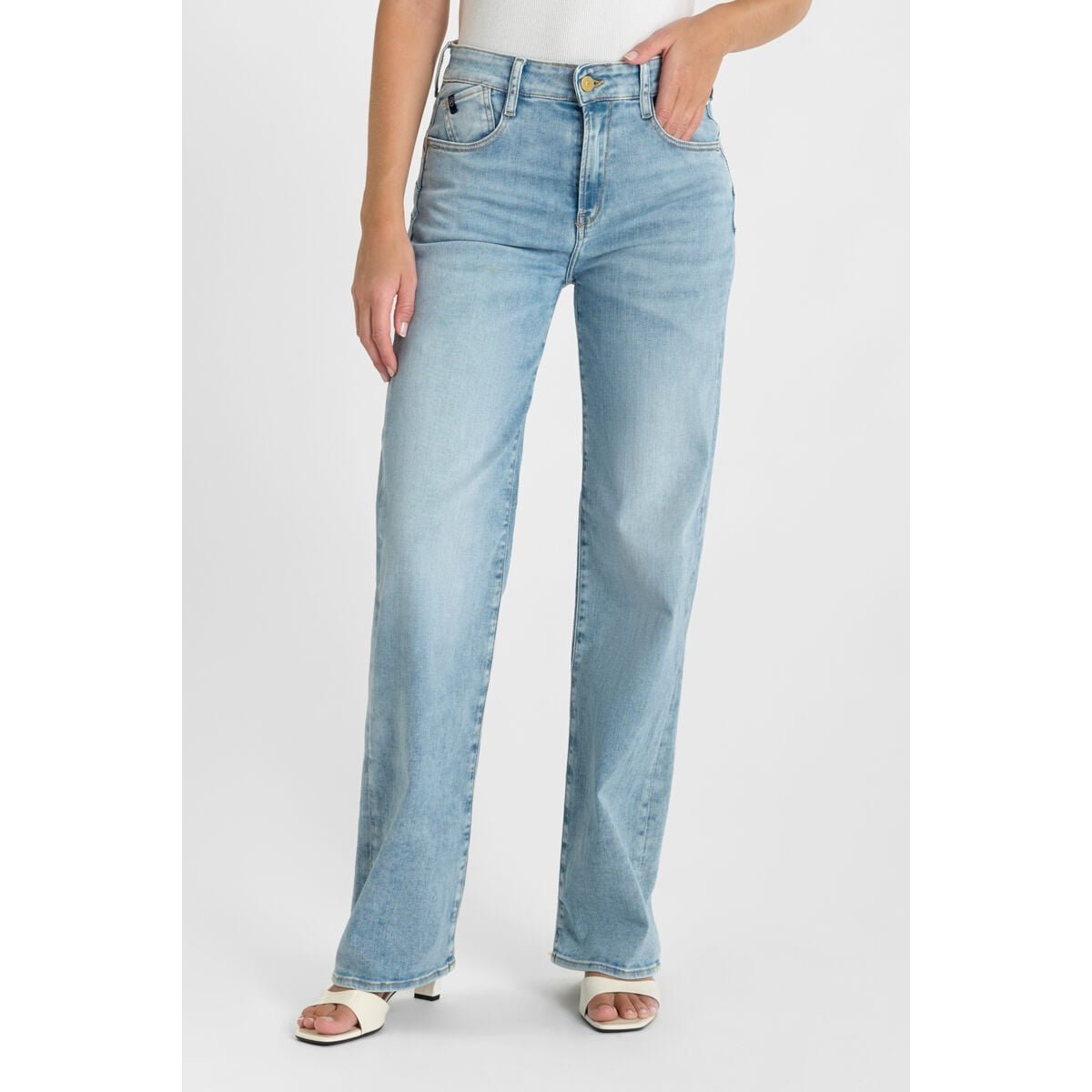 Jeans loose, large pulp wide leg , longueur 34 blue, LE TEMPS DES CERISES