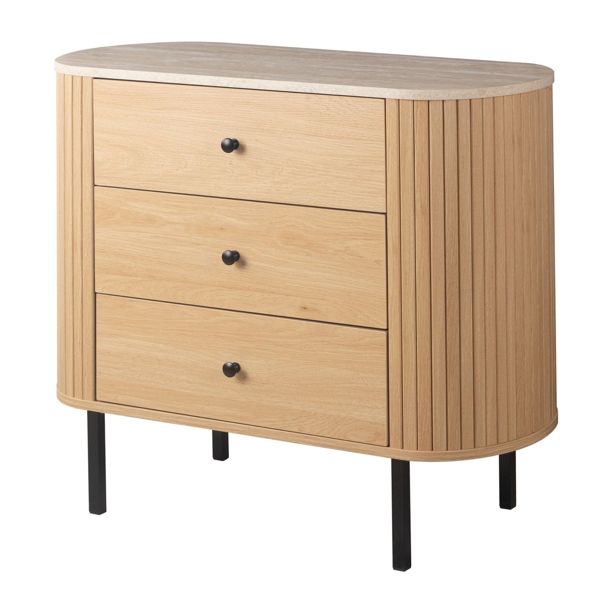 Commode bois à tiroirs design bois clair, TERRE DE NUIT