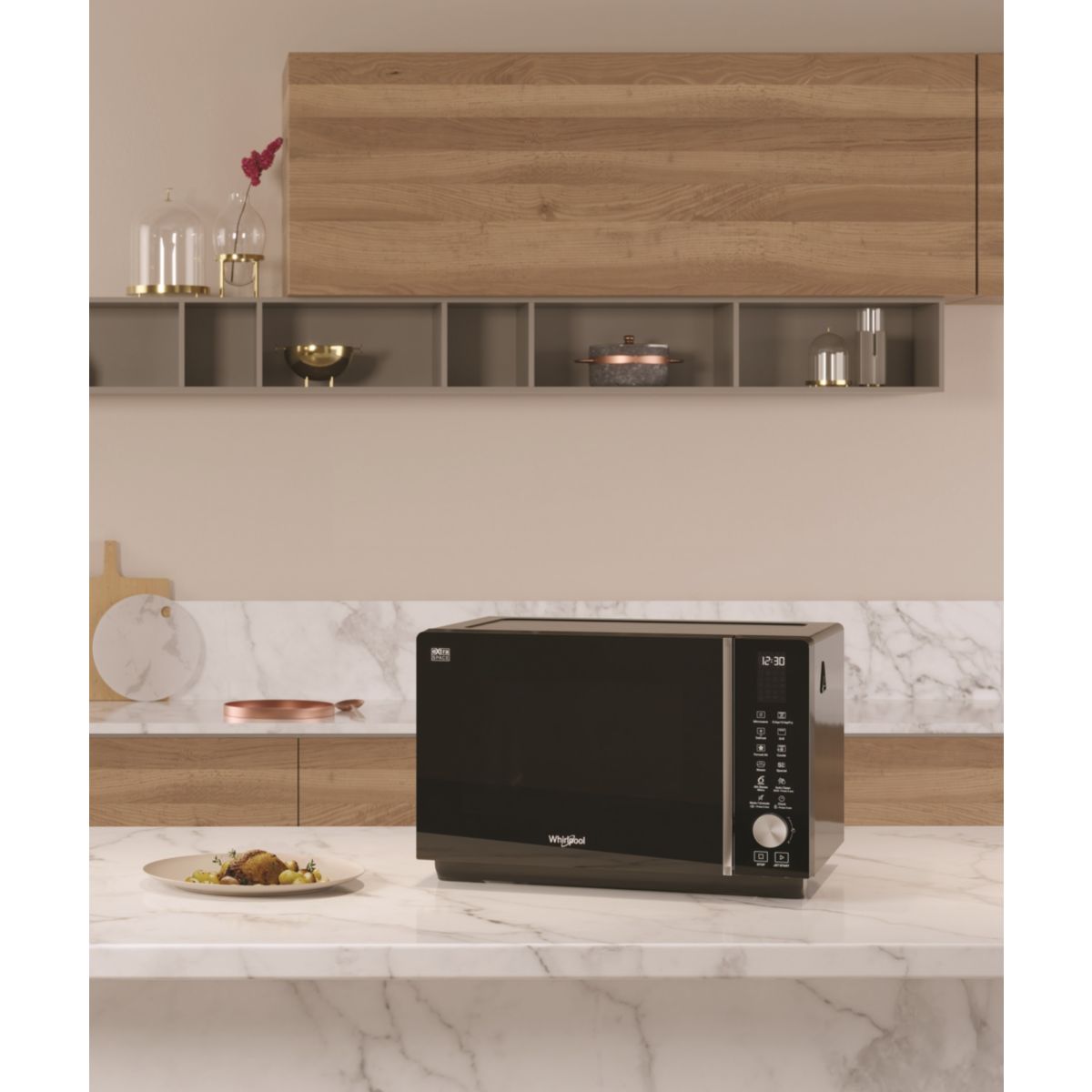 Micro ondes combiné MWF259B couleur unique, WHIRLPOOL