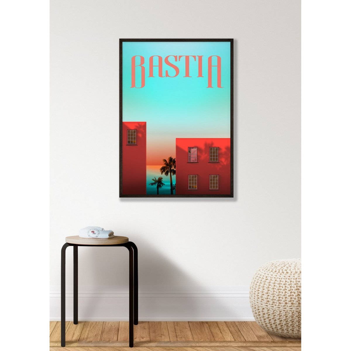 Affiche ville Bastia blanc, L'AFFICHERIE