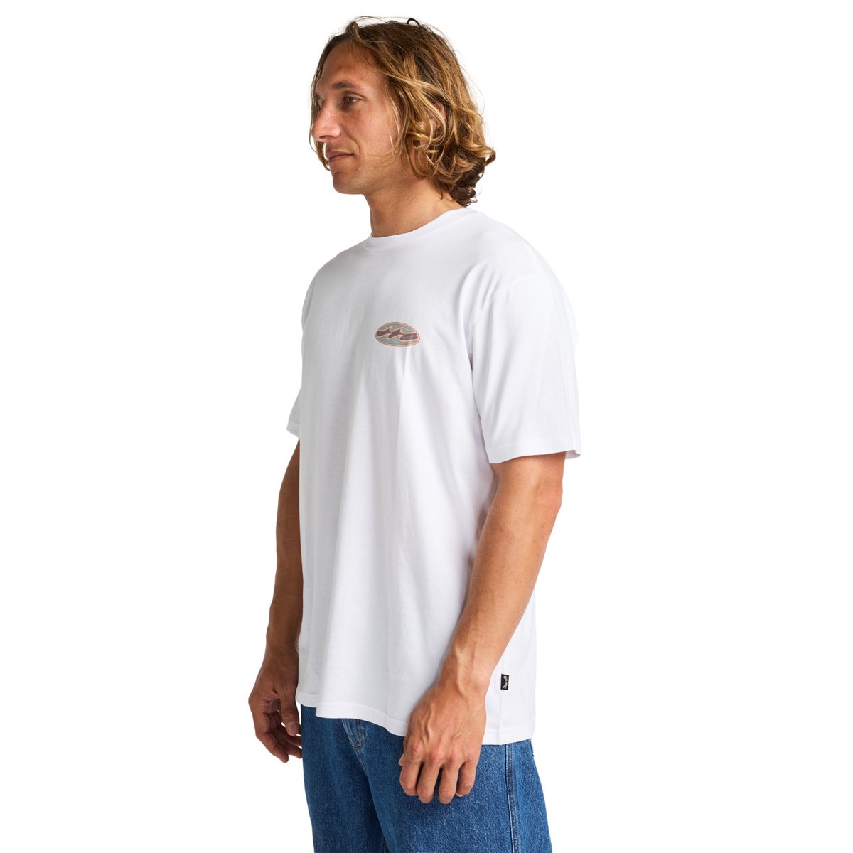 T shirt manches courtes CRAYON WAVE blanc white, BILLABONG