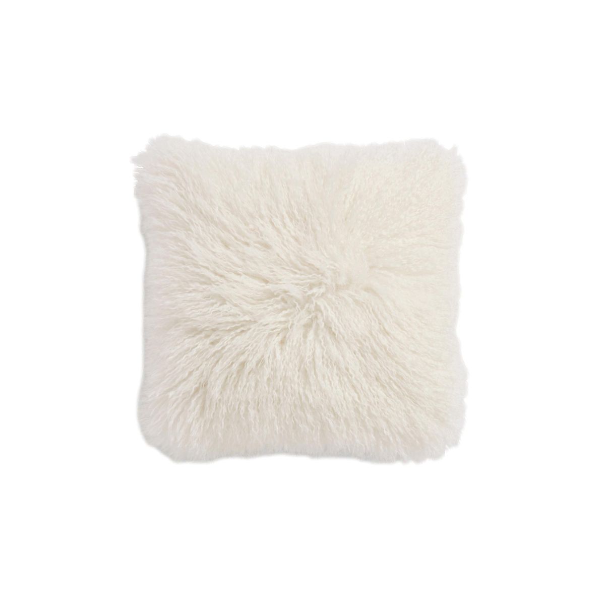 Coussin en imitation fourrure de mongolie ivoire, NEXT