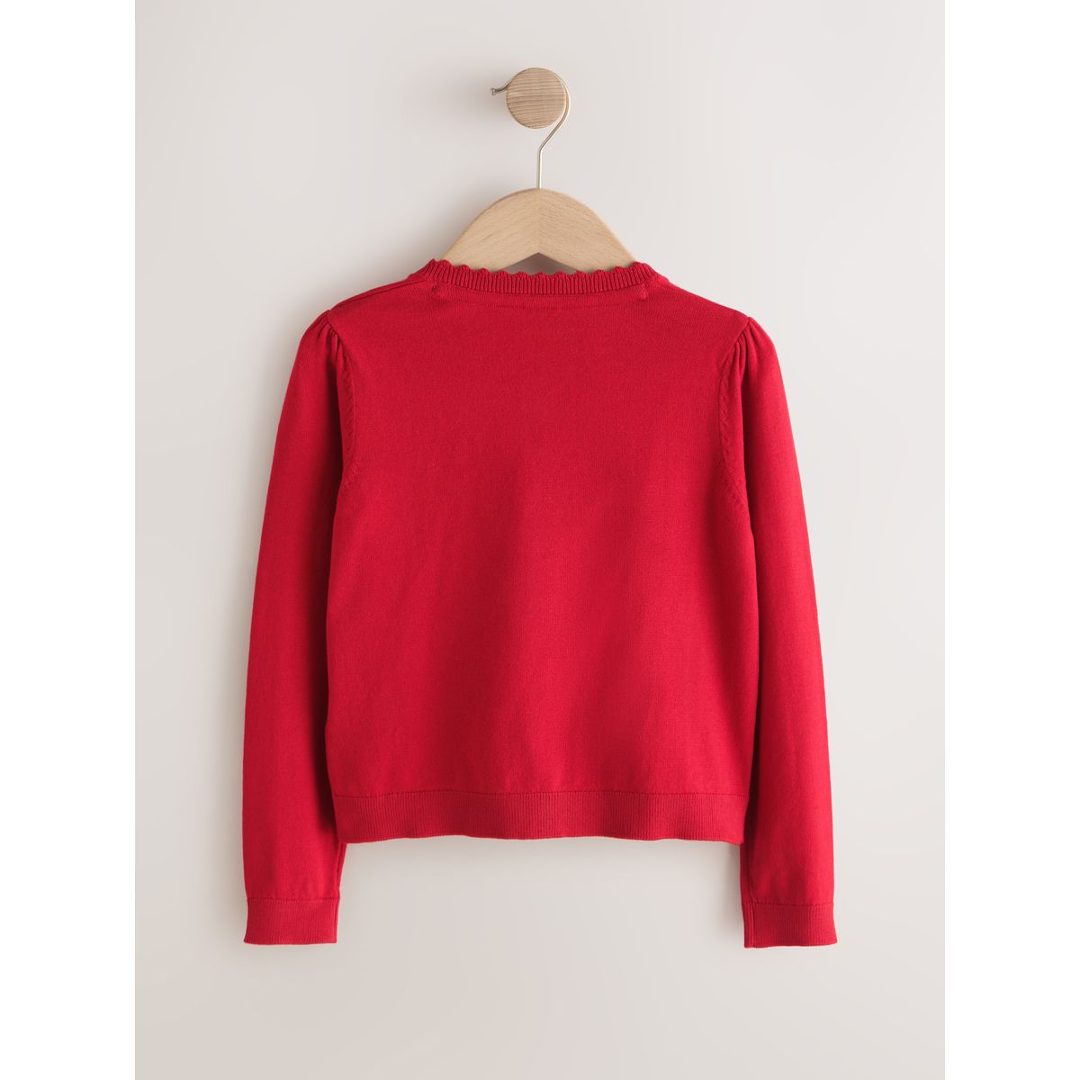 Cardigan en coton majoritaire à nœud rouge, NEXT